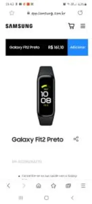 Saindo por R$ 161,1: Smartband Galaxy fit 2 | R$161 | Pelando
