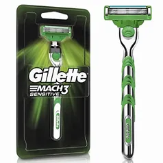 Aparelho de Barbear Gillette Mach3 Sensitive + 1 Carga + 90 dias de Amazon Music Unlimited 