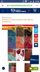 8 Livros C.S. LEWIS + bloco de notas - R$ 175