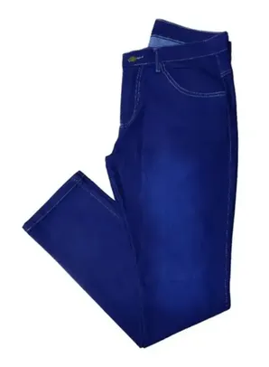 Calça Jeans Masculina Básica Tradicional Com Elastano - Fábricante nacional N° 36