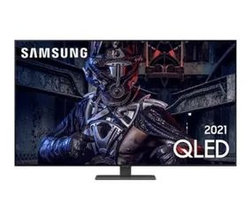 Smart TV Samsung 55 Polegadas 4K QLED, 4 HDMI, Processador IA, HDR10+, Tela Infinita, Alexa Built In