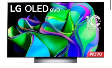 Smart TV 4K LG Oled Evo 55" Polegadas OLED55C3PSA, Bluetooth, 120Hz, ThinQ AI, G-Sync, FreeSync, Alexa e Wi-Fi