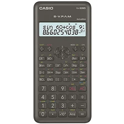 Casio CALCULADORA CIENTIFICA 240 FUNCOES FX-82MS-2-S4-DH PRETA, Preto