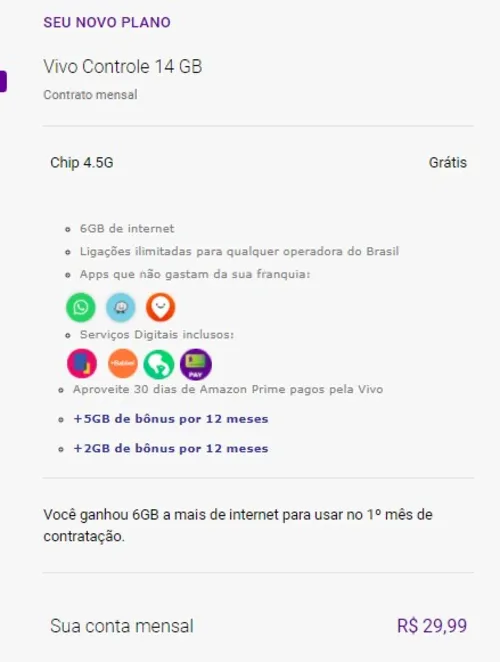 Imagem na descrição da promoção