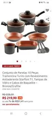 Conjunto de Panelas 10 Peças Tramontina Turim | R$198