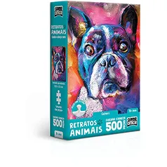 [Prime] Toyster Brinquedos Retratos Animais! - Cachorro - Quebra-cabeça - 500 peças 