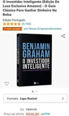 [Prime] O Investidor Inteligente - Benjamin Graham | Edição Especial | R$49