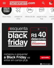 (Exclusivo no app) 40 reais de desconto na seleção de produtos