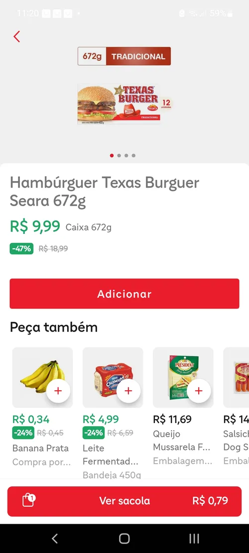 Imagem na descrição da promoção