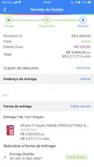 [APP + C.Ouro] iPhone 11 Apple 256GB (PRODUCT)RED | R$5211