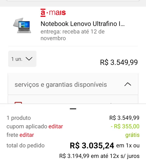 Imagem na descrição da promoção