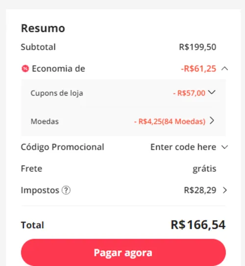 Imagem na descrição da promoção