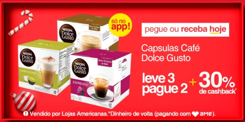 [AME R$29,40] 3 unidades Cápsulas Dolce Gusto