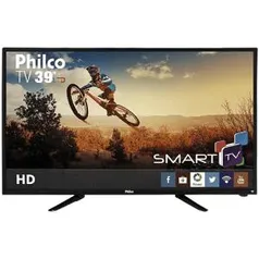 Smart TV LED 39" Philco PH39N86DSGW HD com Conversor Digital 3 HDMI 1 USB Wi-Fi C/ Sleep timer e Sem Netflix