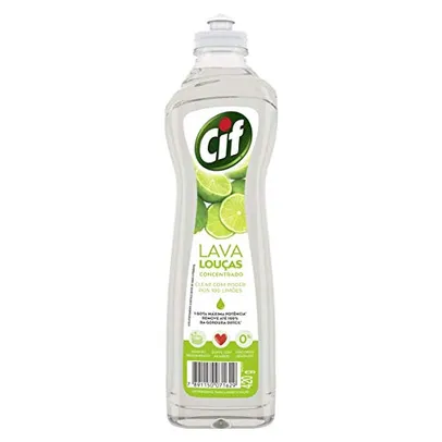 [Rec/SUPER R$3,00] Detergente Para Lava-Louças Líquido Concentrado Clear Poder Dos 100 Limões 420Ml