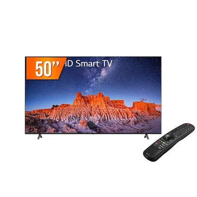 Smart TV LED 50" Ultra HD 4K LG 50UQ801C0SB.BWZ ThinQ AI 3 HDMI 2 USB Wi-Fi Bluetooth