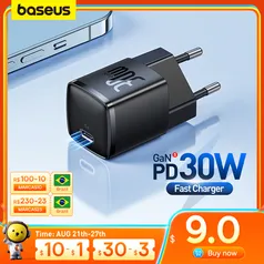 Carregador Rápido Tipo C 30W Baseus