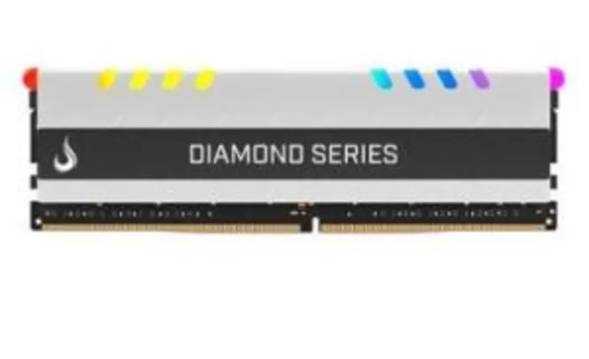 Memória Rise Mode Diamond RGB, 8GB, 3200MHz, CL15 R$ 299