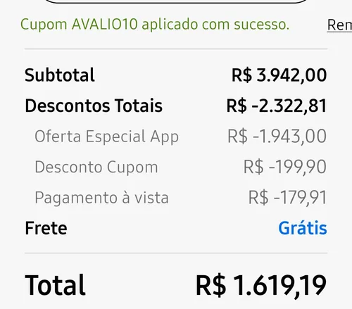 Imagem na descrição da promoção