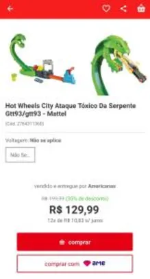 Hot Wheels City Ataque Tóxico da Serpente - Mattel R$120
