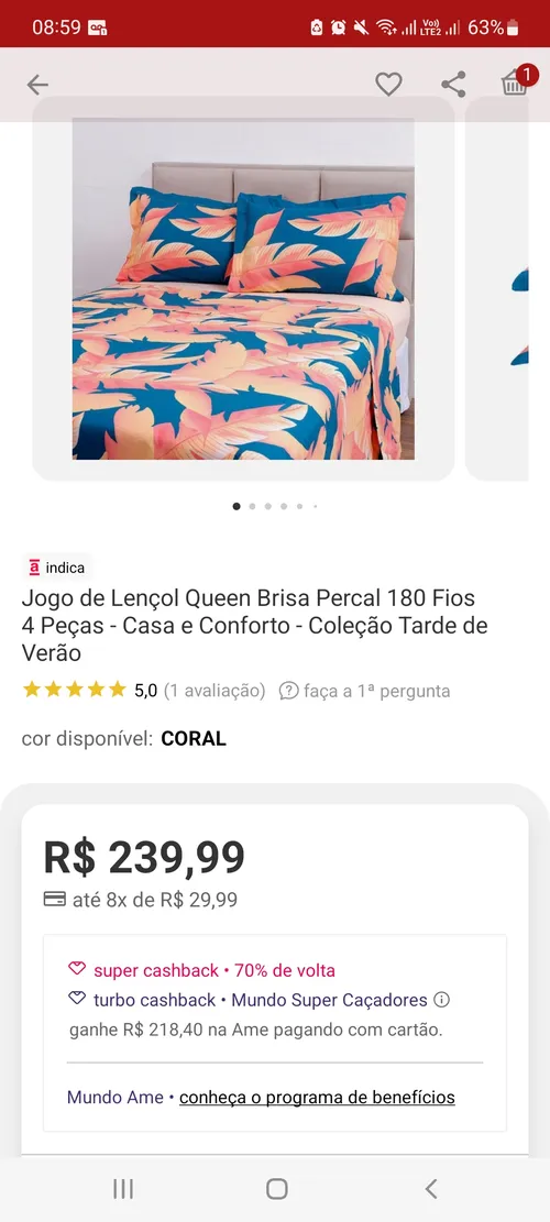 Imagem na descrição da promoção