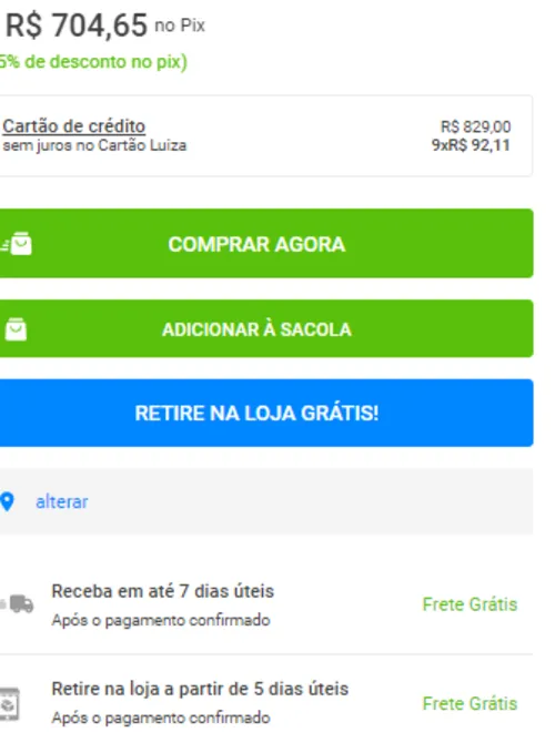 Imagem na descrição da promoção