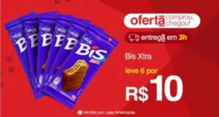 [APP] Bis Xtra ao leite 45g 6 uni por R10