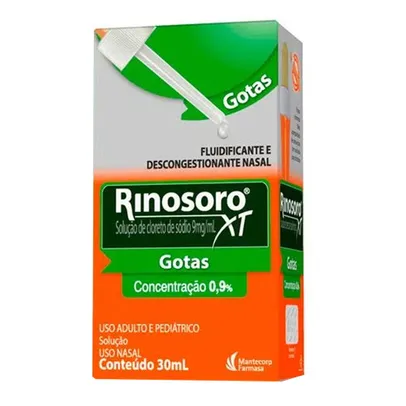 [2 unidades] Rinosoro XT 0,9% Gotas 30ml | R$9