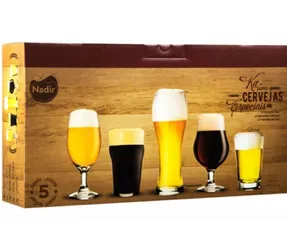 Conjunto com 5 Copos para Cervejas Especiais | R$31