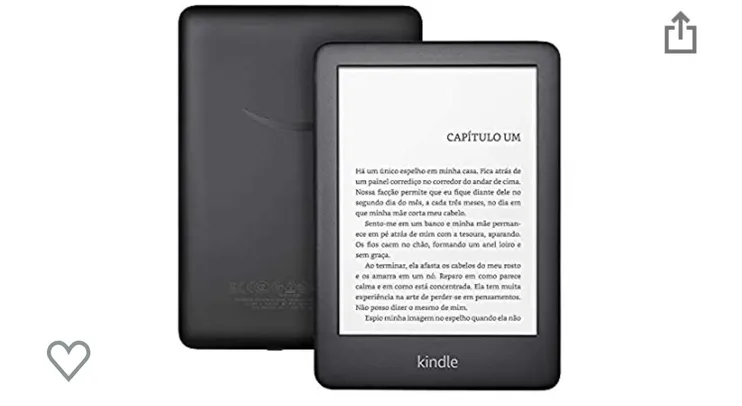 Kindle 10a. geração com iluminação embutida – Cor Preta | R$332