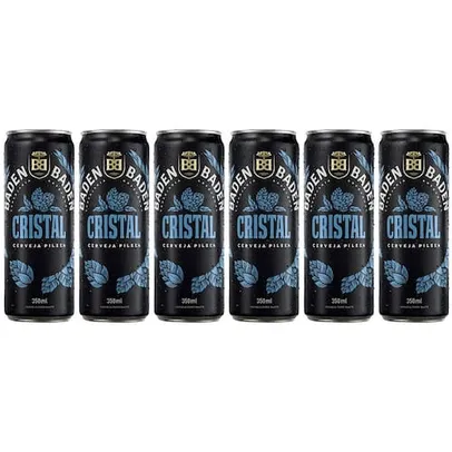 Cerveja Baden Baden Cristal Pilsen Lata 350ml - 6 Unidades