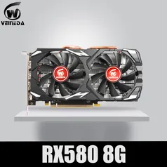 placa de video Veineda Rx 580 8gb Graphics Card Rx580 Video Card Gddr5 256bit For Mining And Gamin