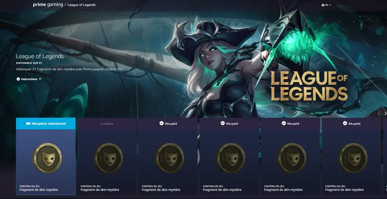 [Prime Gaming] Fragmento de Skin League of Legends