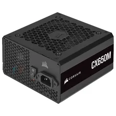 Fonte Corsair CX650M - 650W, 80 Plus Bronze, Semi-modular, Preto - CP-9020221-NA