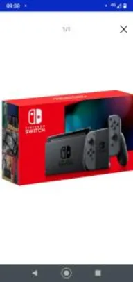 [APP] Console Nintendo Switch 32GB + Gray Joy-Con | R$2.416