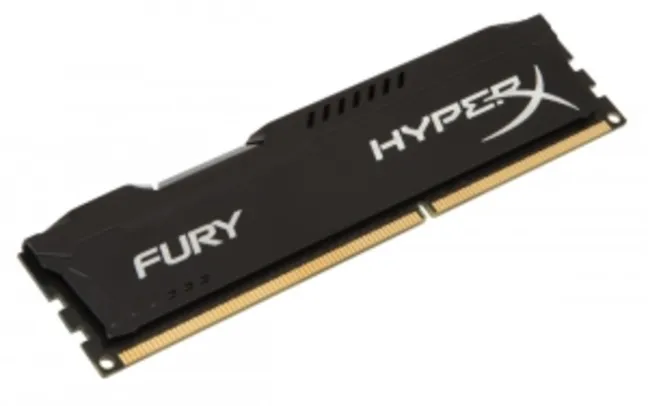 [Kabum] - Memória Kingston HyperX FURY 4GB 1600Mhz DDR3 CL10 Black Series - R$ 100