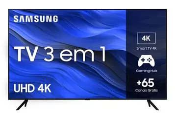 Smart Tv 50'' 4k Uhd 50cu7700 2023 Preta Samsung