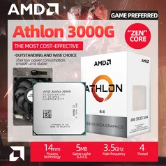 Amd athlon 3000g novo processador x2 3000g 3.5 ghz 