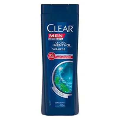 [Recorrência/prime] Shampoo Anticaspa Clear Men Ice Cool Menthol 400ml | R$ 11