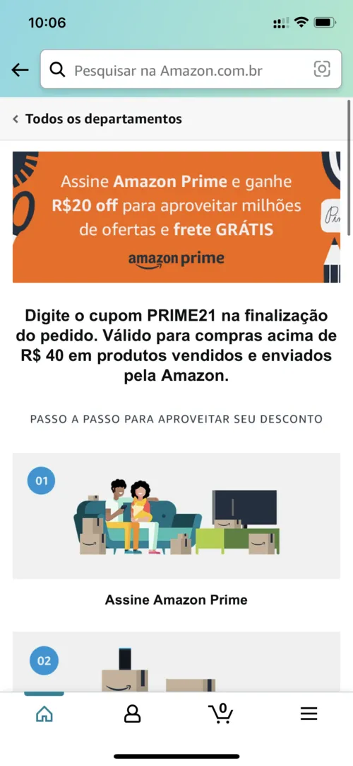 Imagem na descrição da promoção