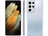 [C. OURO] [PARCELADO] Smartphone Samsung Galaxy S21 Ultra 256GB Prata 5G - 12GB RAM Tela 6,8” Câm. Quádrupla + Selfie 40MP