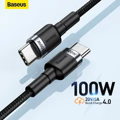 Cabo Baseus 60w usb c para usb tipo c  - 0.5 metros