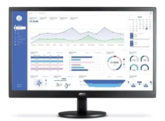 Monitor AOC Serie 70 E2270SWHEN led 21.5" preto 100V/240V