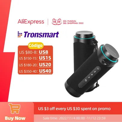 Caixinha de som Bluetooth Tronsmart T7 360º