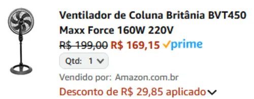 Imagem na descrição da promoção