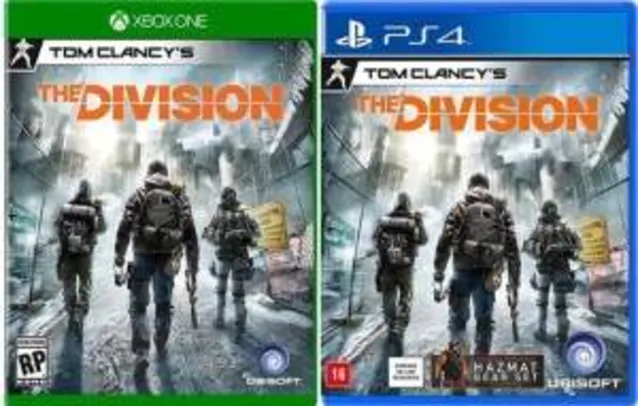[Saraiva] Tom Clancy's: The Division para Xbox One / PS4 - R$117