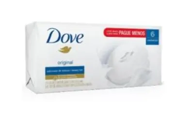 Kit Sabonete Dove Original Com 6 Unidades De 90g Cada - R$10