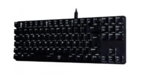 Teclado Gamer Mecânico T-Dagger Bora Single, Switch Blue, ABNT2, Led White