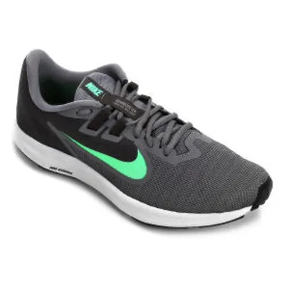 Tênis Nike Downshifter 9 Masculino - Cinza e Verde R$170