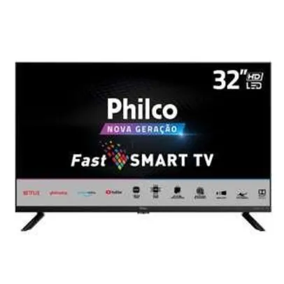 Saindo por R$ 835: [Reembalado] Smart Tv Philco 32" Em Led Hd. Áudio Dolby, Ptv32g70sbl | R$ 835 | Pelando